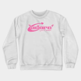 Adore Yourself Y2K - Pink Print Crewneck Sweatshirt